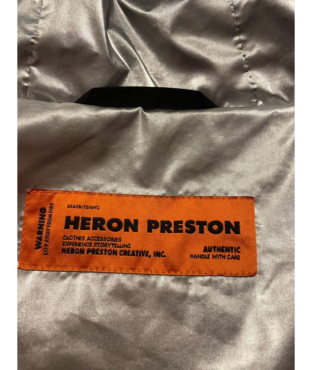 HERON PRESTON Черная полиэстеровая куртка, фото 3