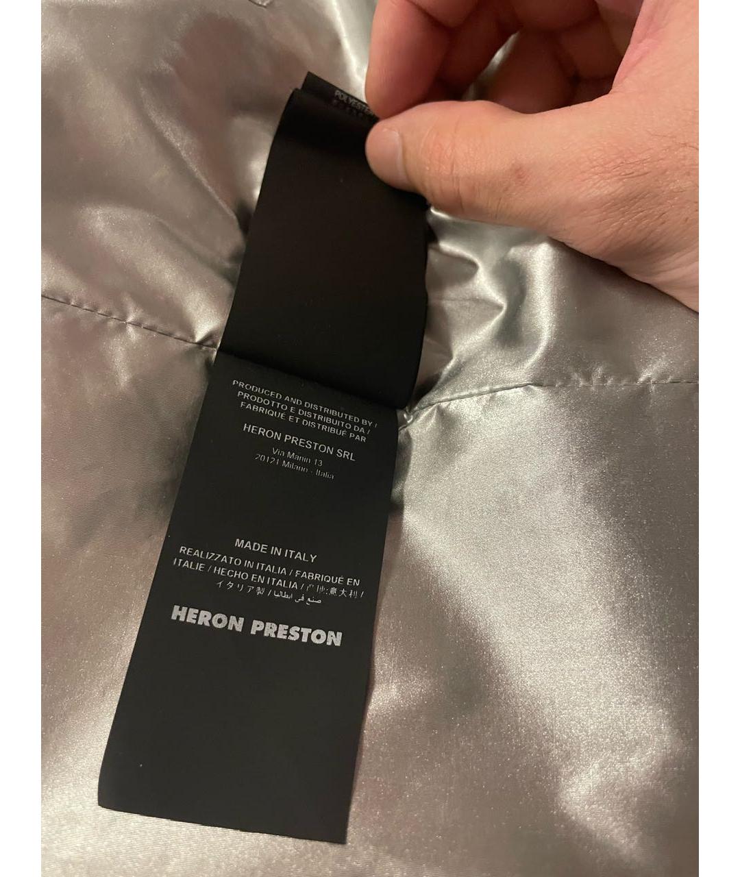 HERON PRESTON Черная полиэстеровая куртка, фото 8