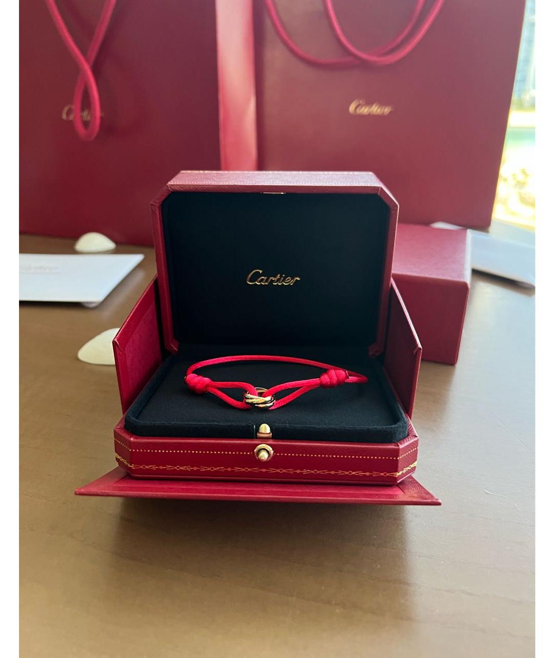 CARTIER Красный браслет из желтого золота, фото 2