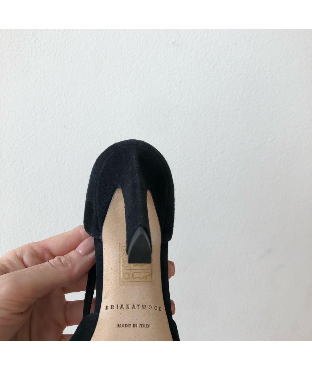 BRIAN ATWOOD Черные замшевые туфли, фото 5