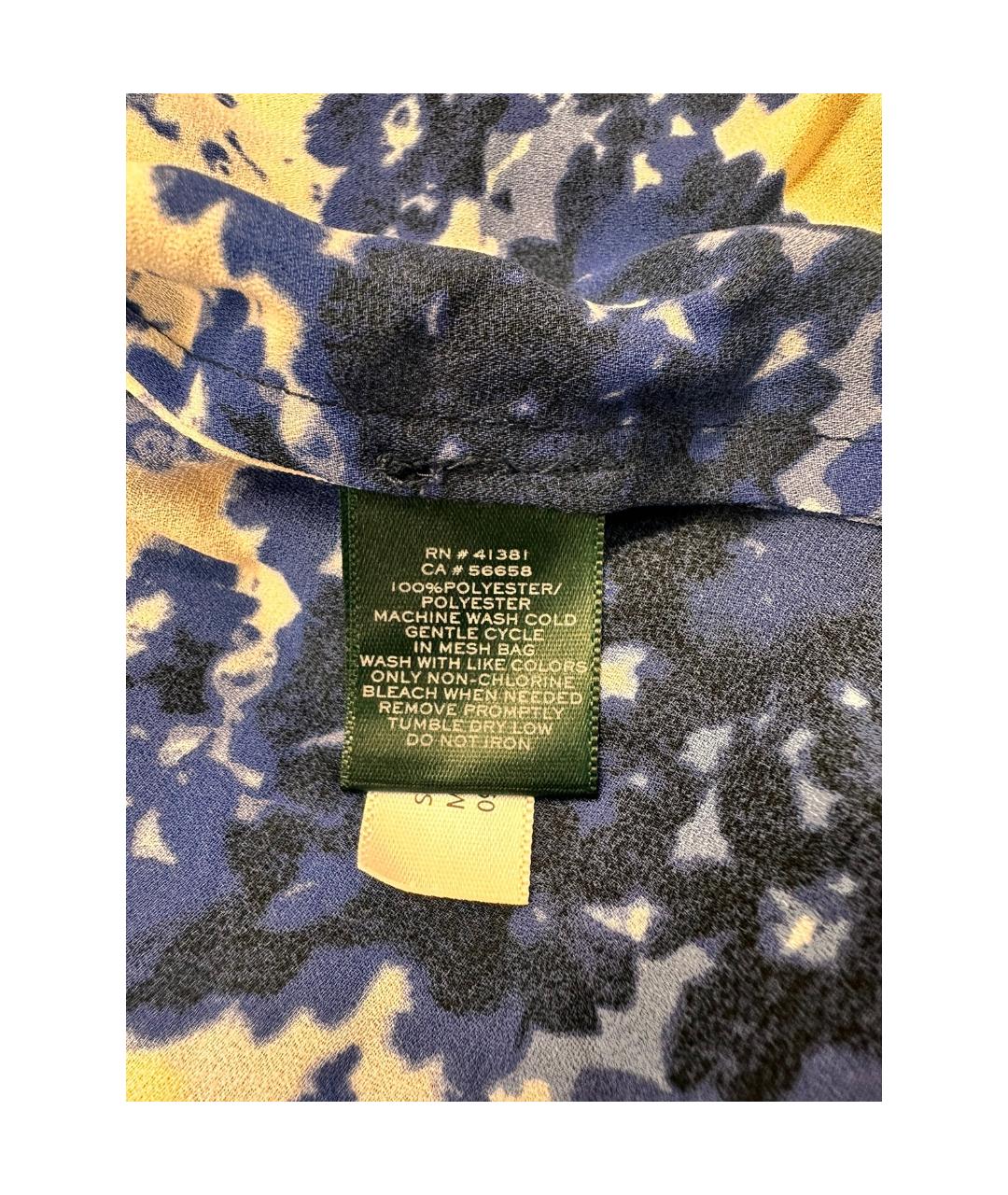 RALPH LAUREN Белая шифоновая блузы, фото 5