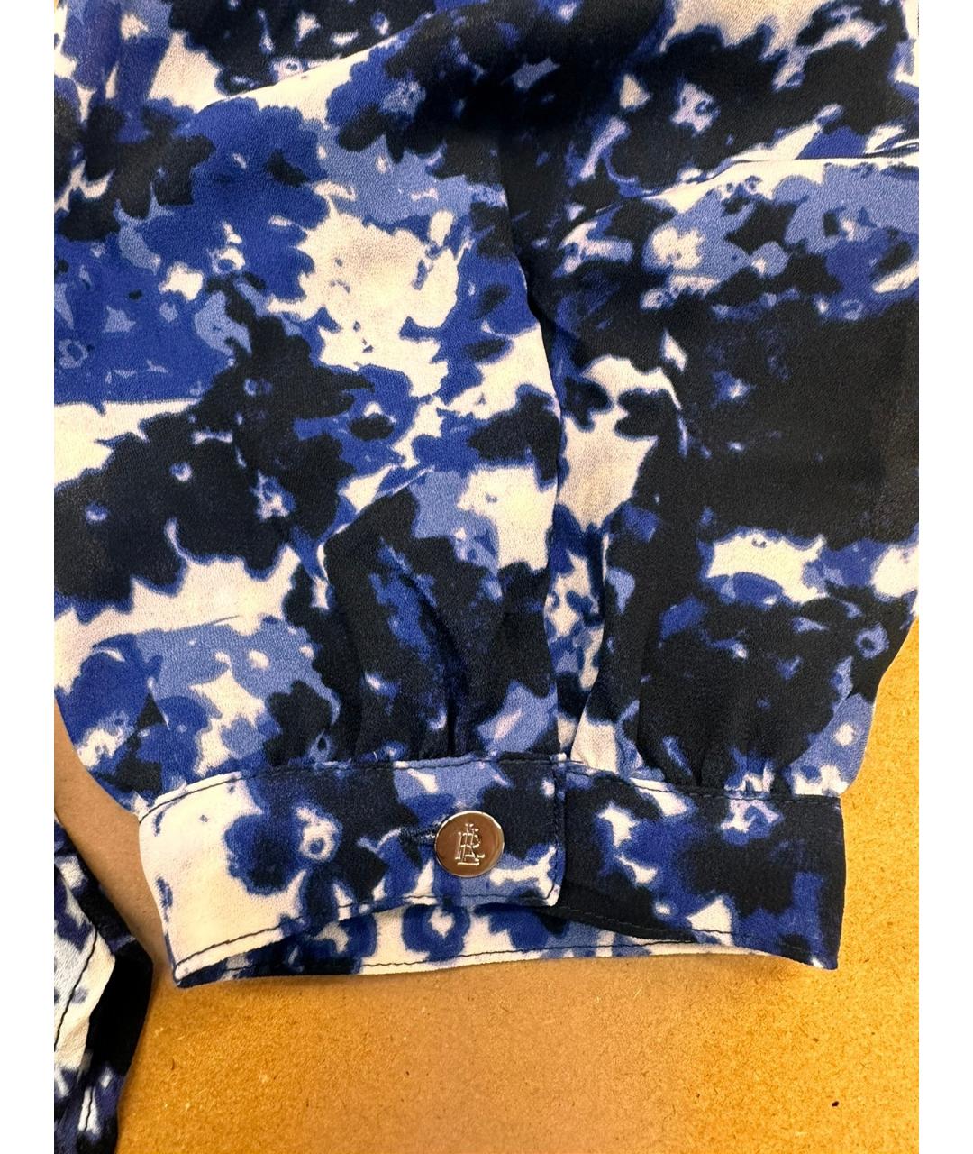 RALPH LAUREN Белая шифоновая блузы, фото 6