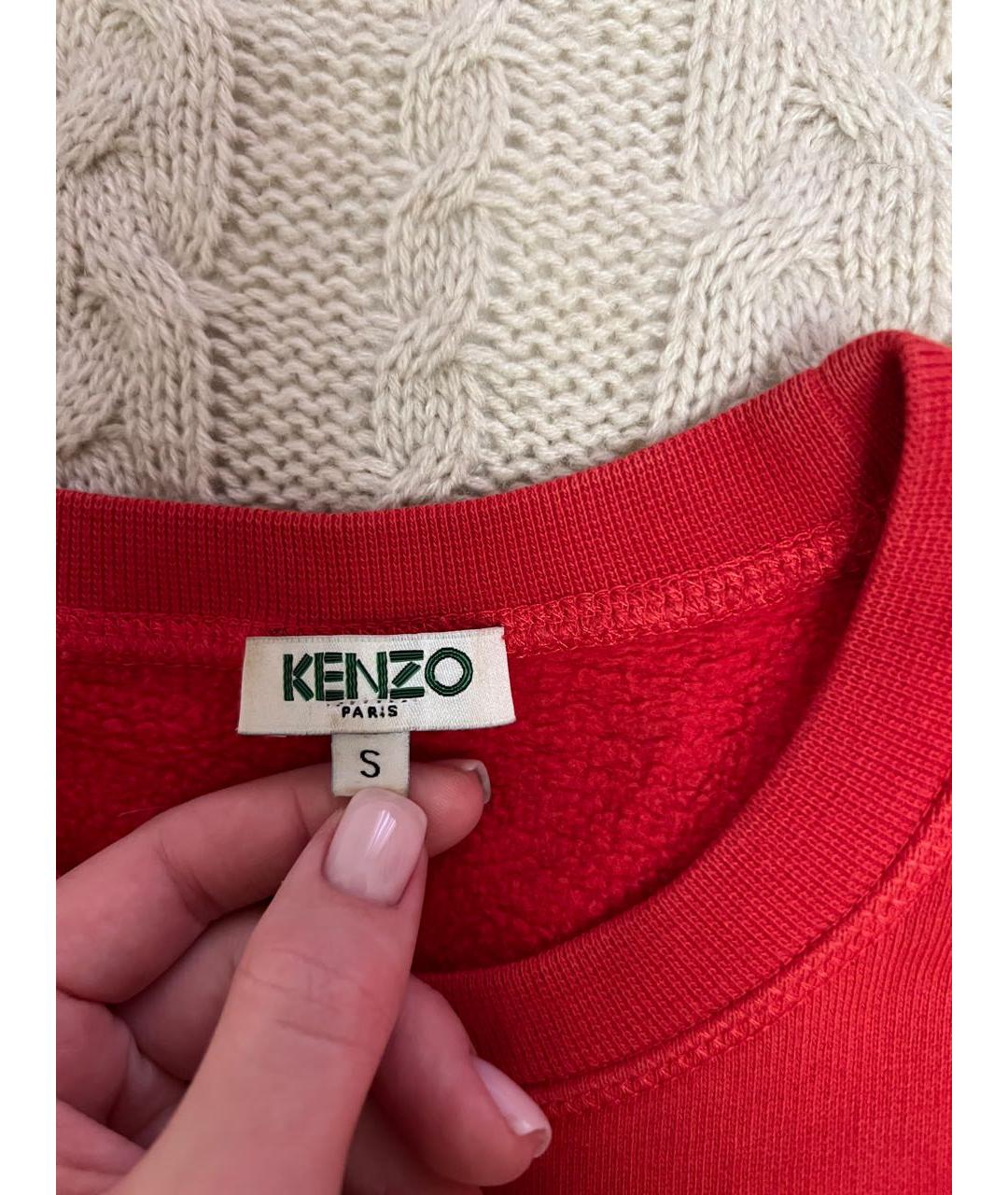 KENZO Красный хлопковый джемпер / свитер, фото 2
