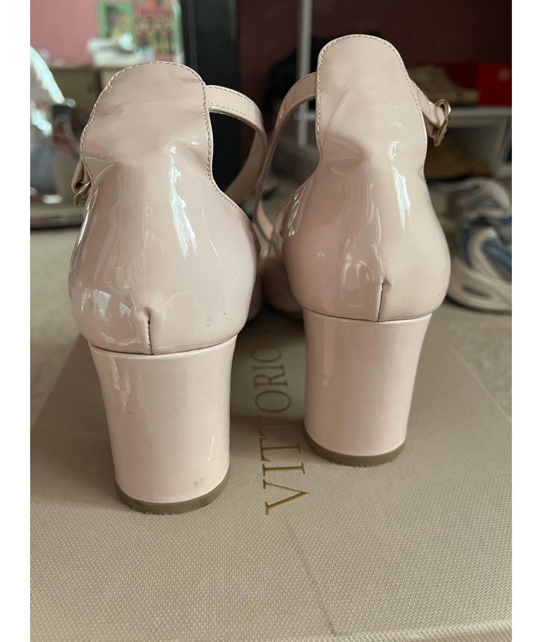 VITTORIO VIRGILI Розовые туфли из лакированной кожи, фото 5