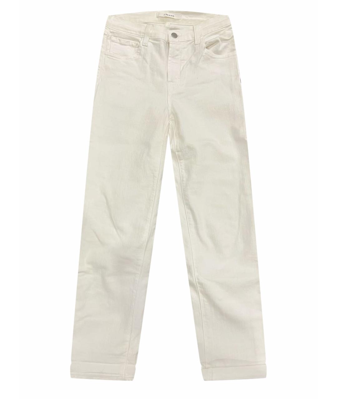 JBRAND Белые хлопковые прямые джинсы, фото 1