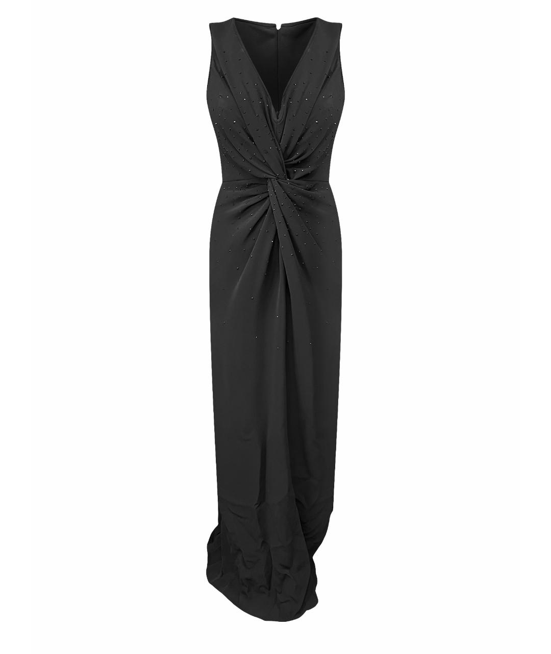 ARMANI COLLEZIONI Черное креповое вечернее платье, фото 1