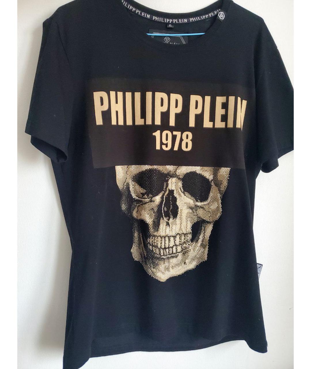 PHILIPP PLEIN Черная хлопковая футболка, фото 3