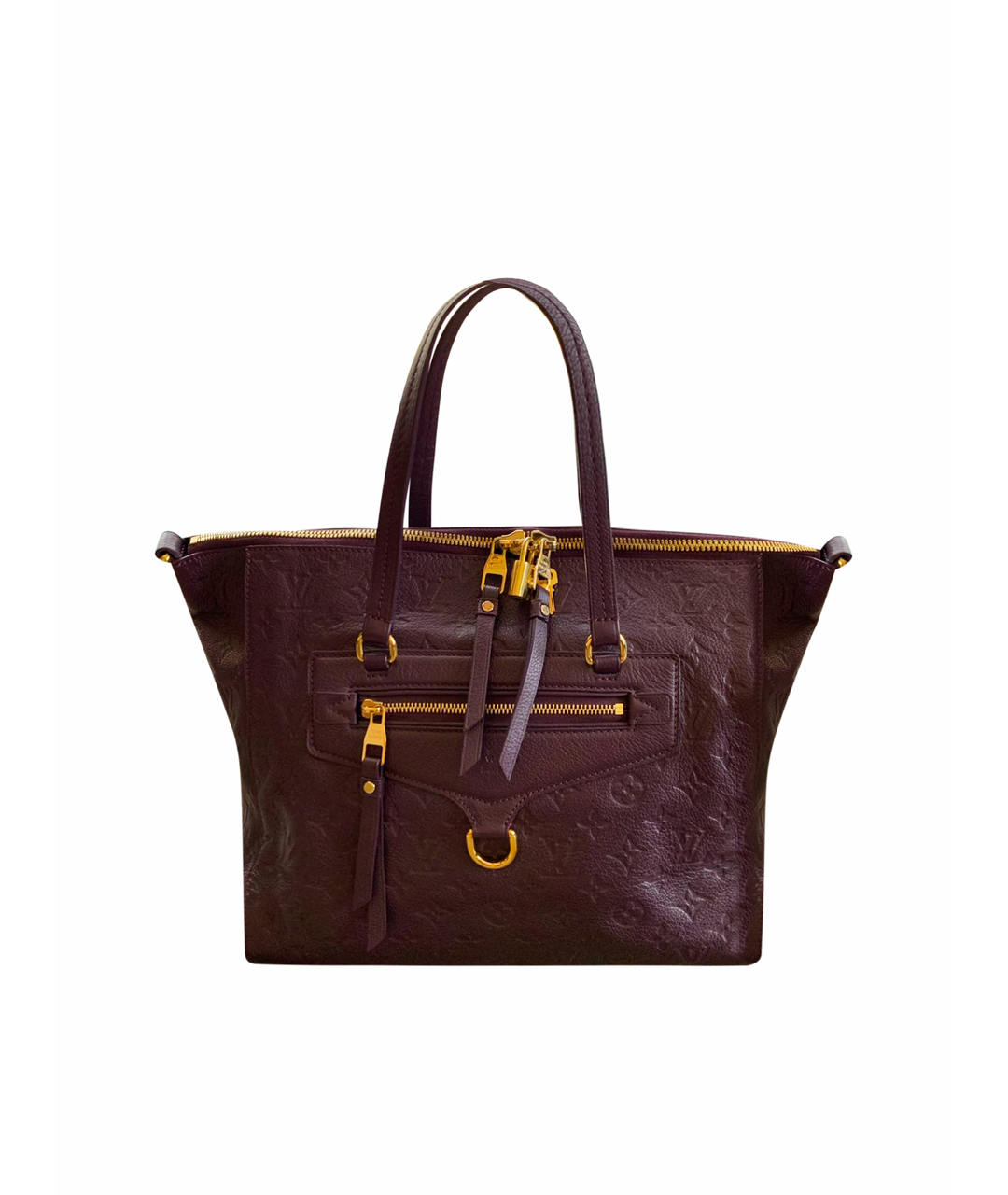 LOUIS VUITTON PRE-OWNED Фиолетовая кожаная сумка тоут, фото 1