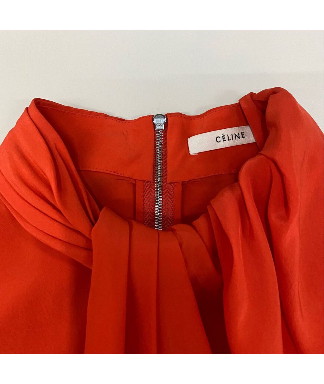 CELINE PRE-OWNED Красная шелковая рубашка, фото 3