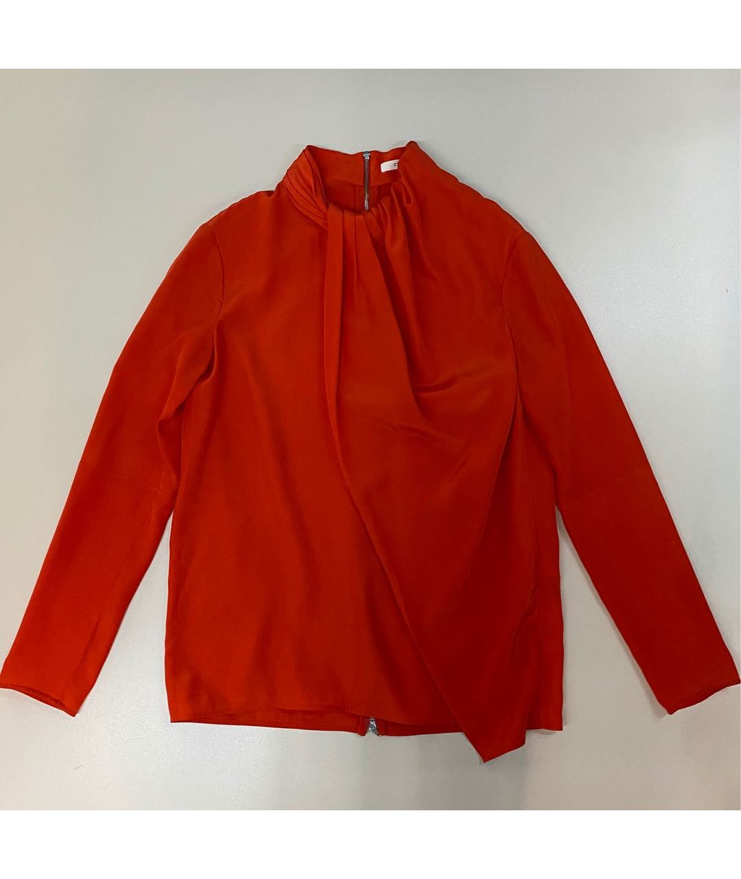 CELINE PRE-OWNED Красная шелковая рубашка, фото 6
