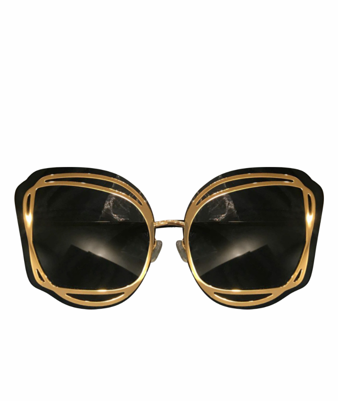 MATTHEW WILLIAMSON Черные металлические солнцезащитные очки, фото 1