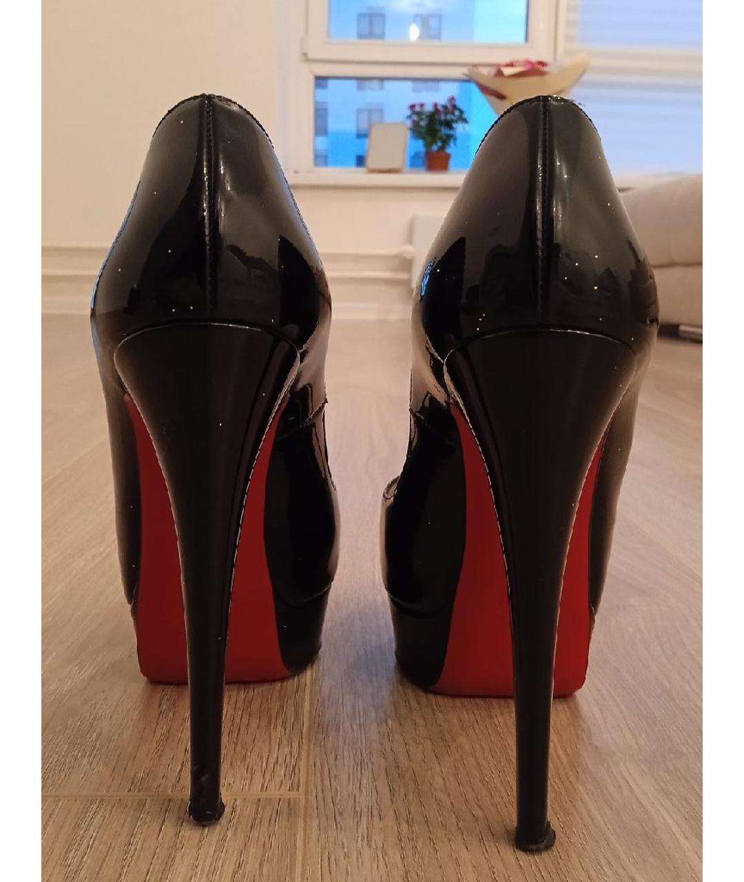 CHRISTIAN LOUBOUTIN Черные туфли из лакированной кожи, фото 4