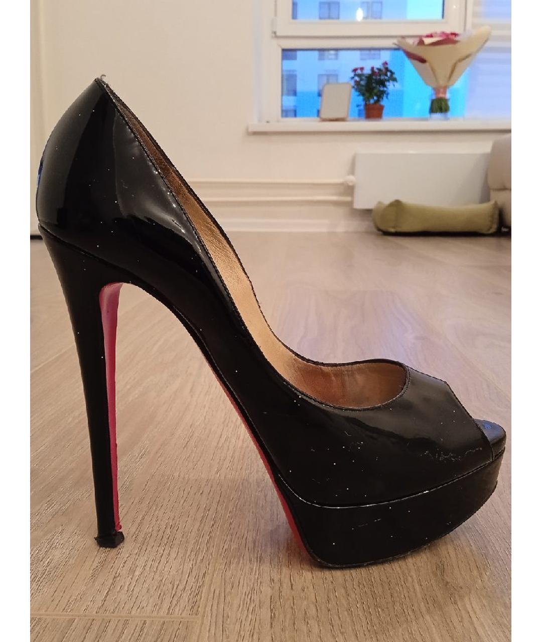 CHRISTIAN LOUBOUTIN Черные туфли из лакированной кожи, фото 8