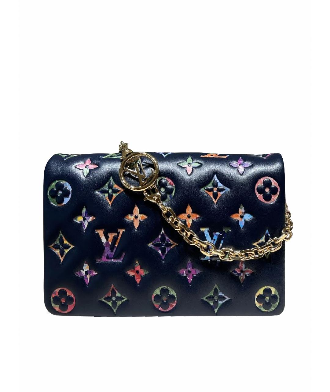 LOUIS VUITTON Темно-синяя кожаная сумка через плечо, фото 1