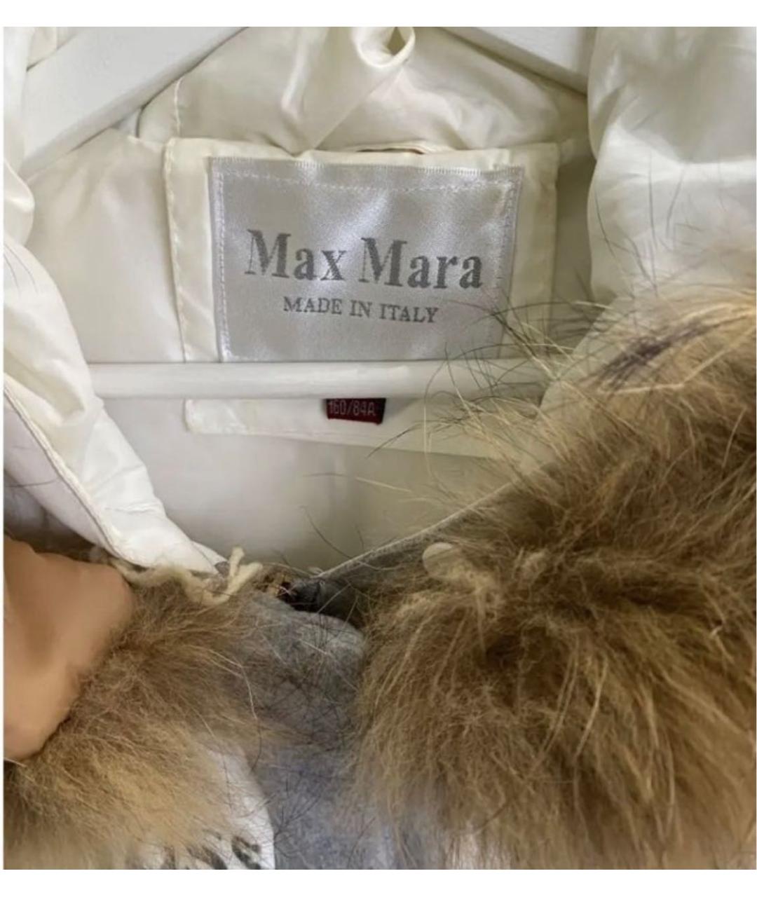 MAX MARA Белая полиэстеровая куртка, фото 3