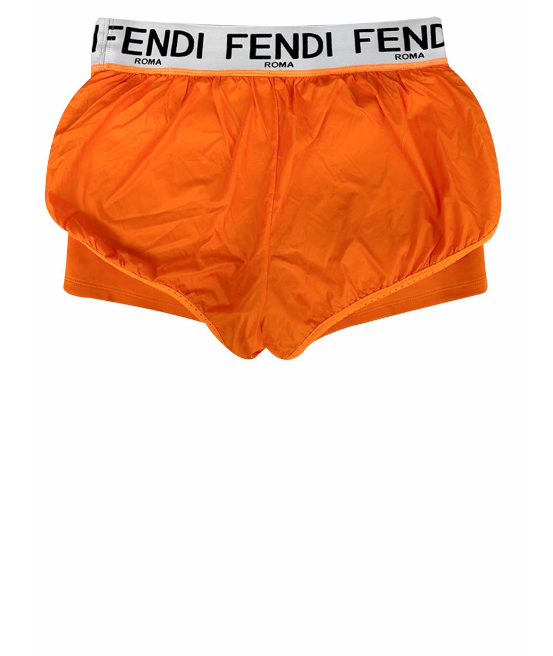 FENDI Оранжевое спортивные брюки и шорты, фото 1