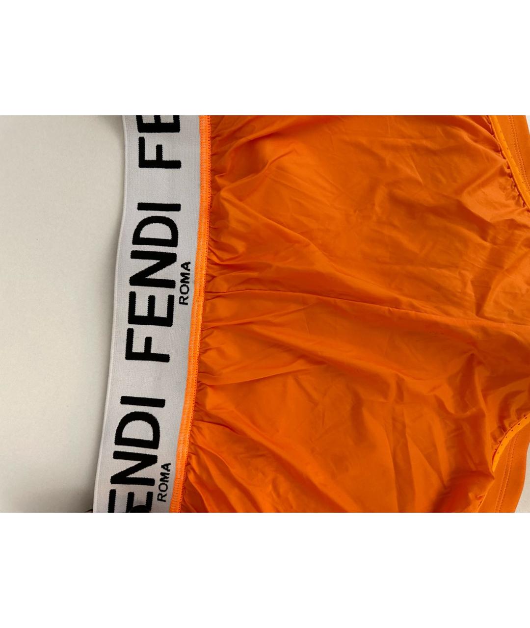 FENDI Оранжевое спортивные брюки и шорты, фото 2