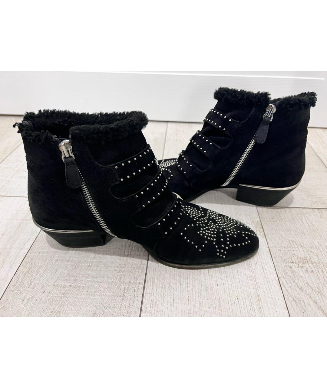 CHLOE Черные замшевые ботильоны, фото 6