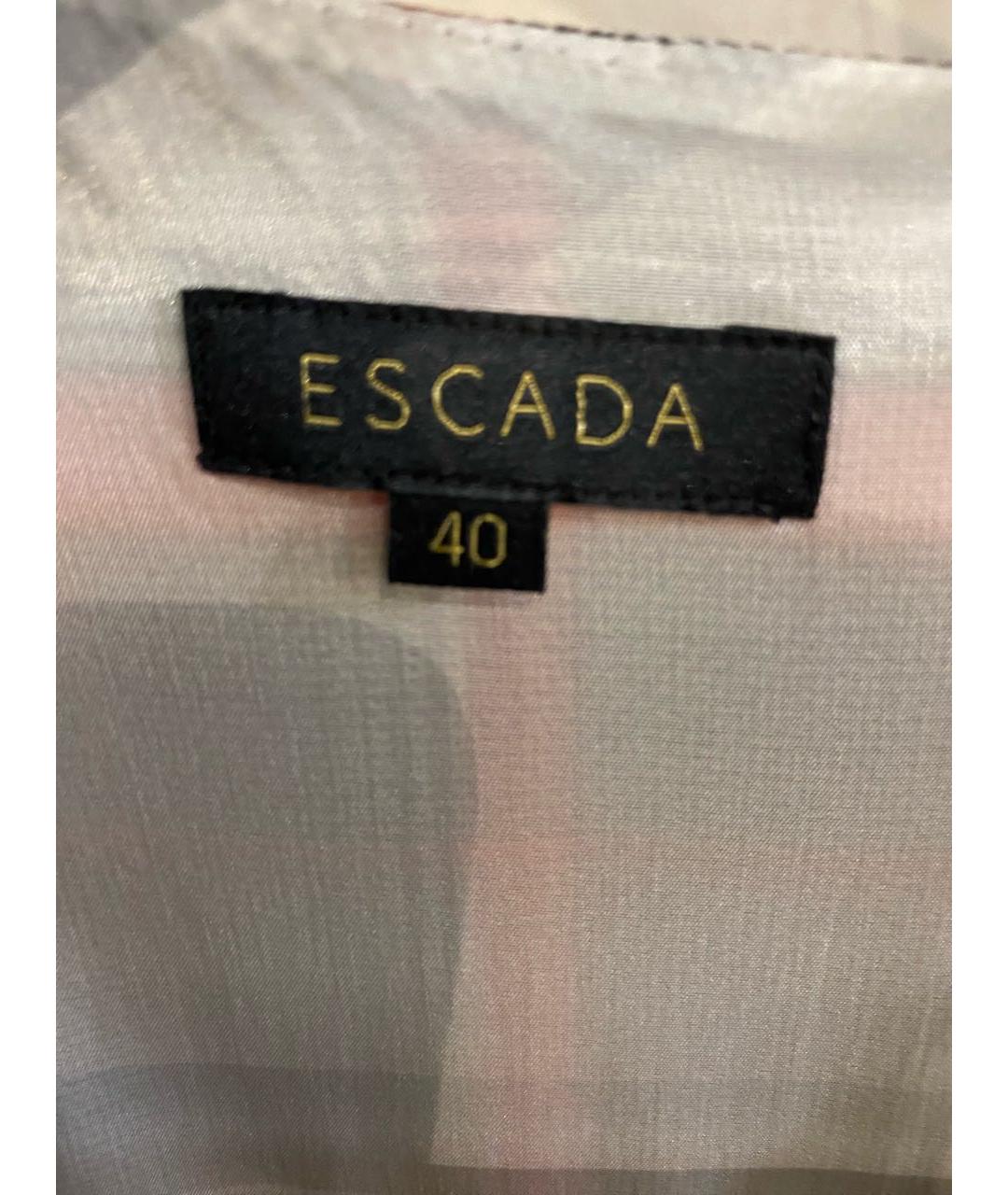 ESCADA Серое шерстяное повседневное платье, фото 3