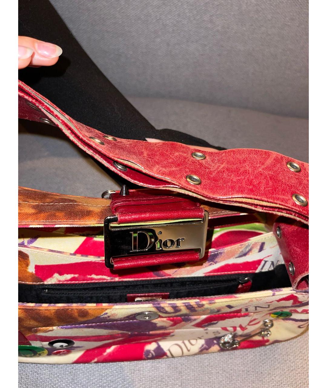 CHRISTIAN DIOR Мульти кожаная сумка через плечо, фото 4