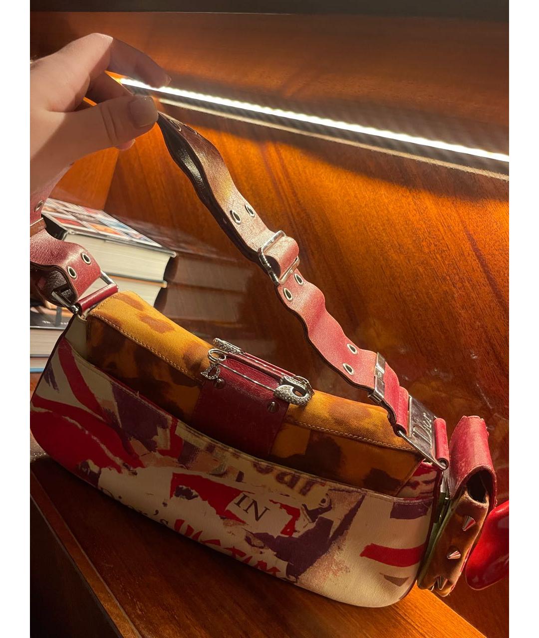 CHRISTIAN DIOR Мульти кожаная сумка через плечо, фото 3