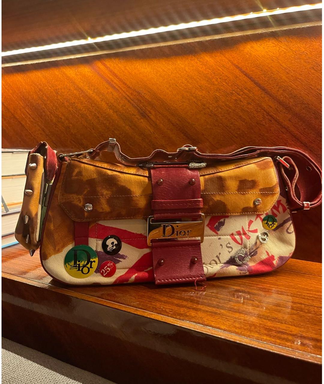 CHRISTIAN DIOR Мульти кожаная сумка через плечо, фото 7