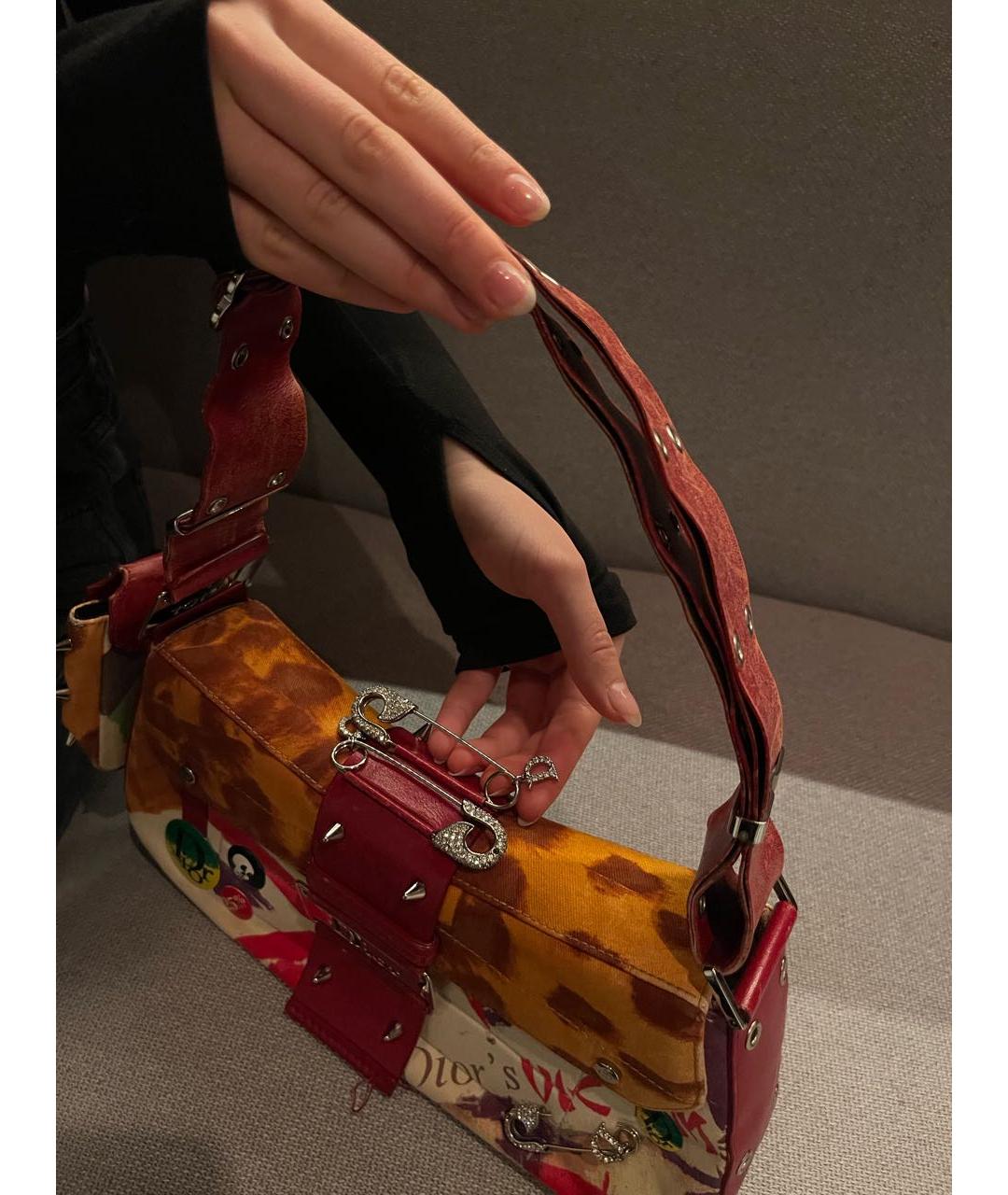 CHRISTIAN DIOR Мульти кожаная сумка через плечо, фото 6