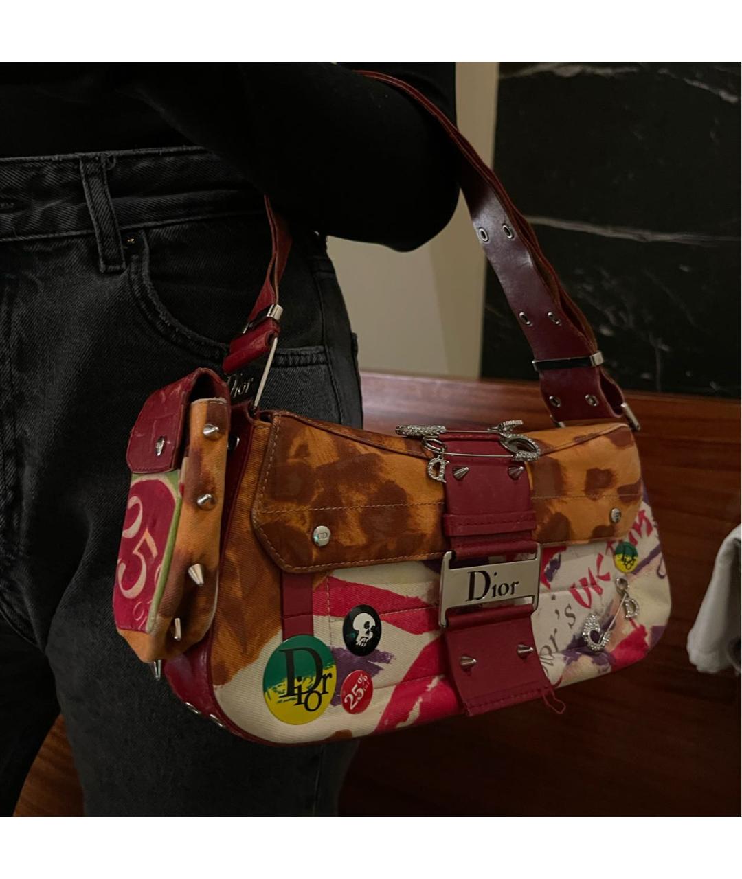 CHRISTIAN DIOR Мульти кожаная сумка через плечо, фото 2