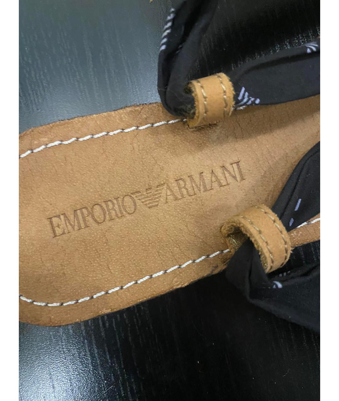 EMPORIO ARMANI Мульти кожаные сандалии, фото 4