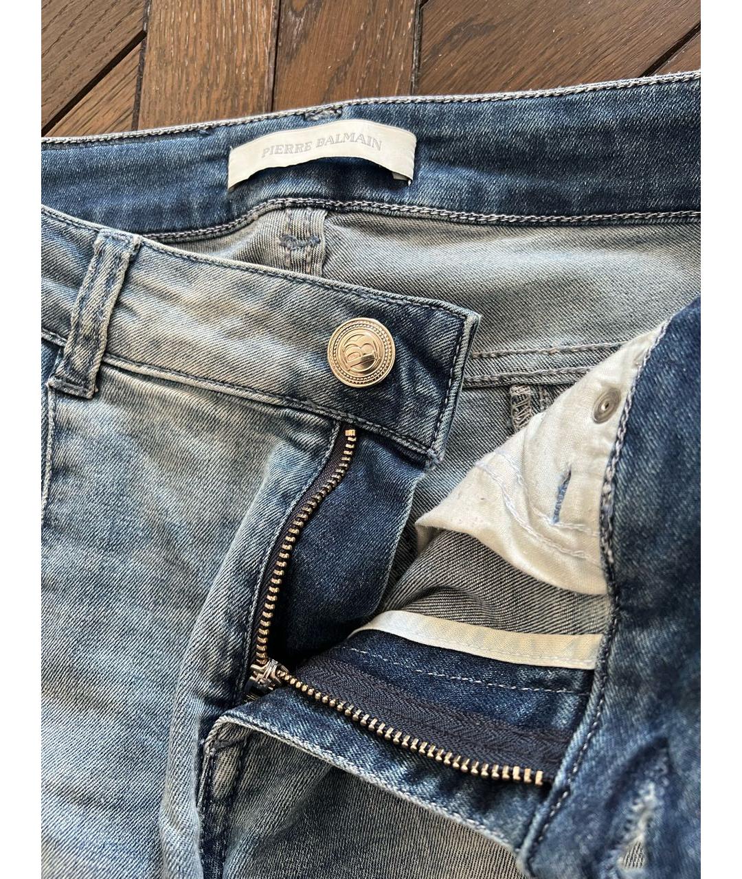 PIERRE BALMAIN Голубые джинсы слим, фото 3