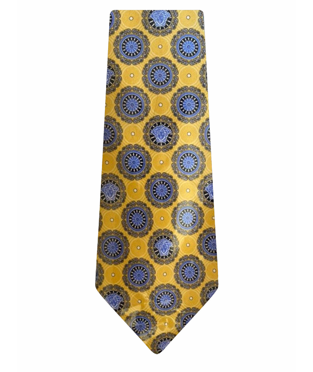 VERSACE Золотой шелковый галстук, фото 1