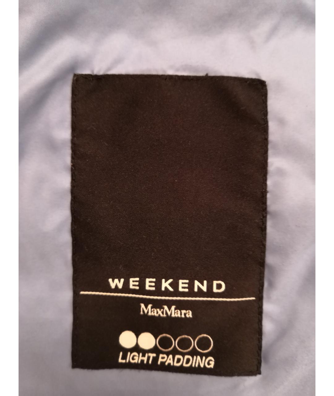 WEEKEND MAX MARA Голубая полиэстеровая куртка, фото 3