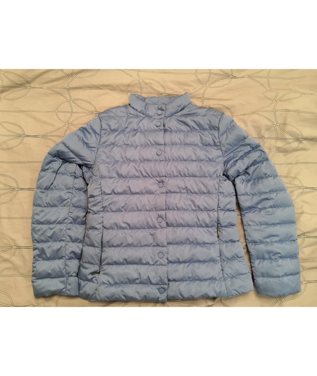 WEEKEND MAX MARA Голубая полиэстеровая куртка, фото 7