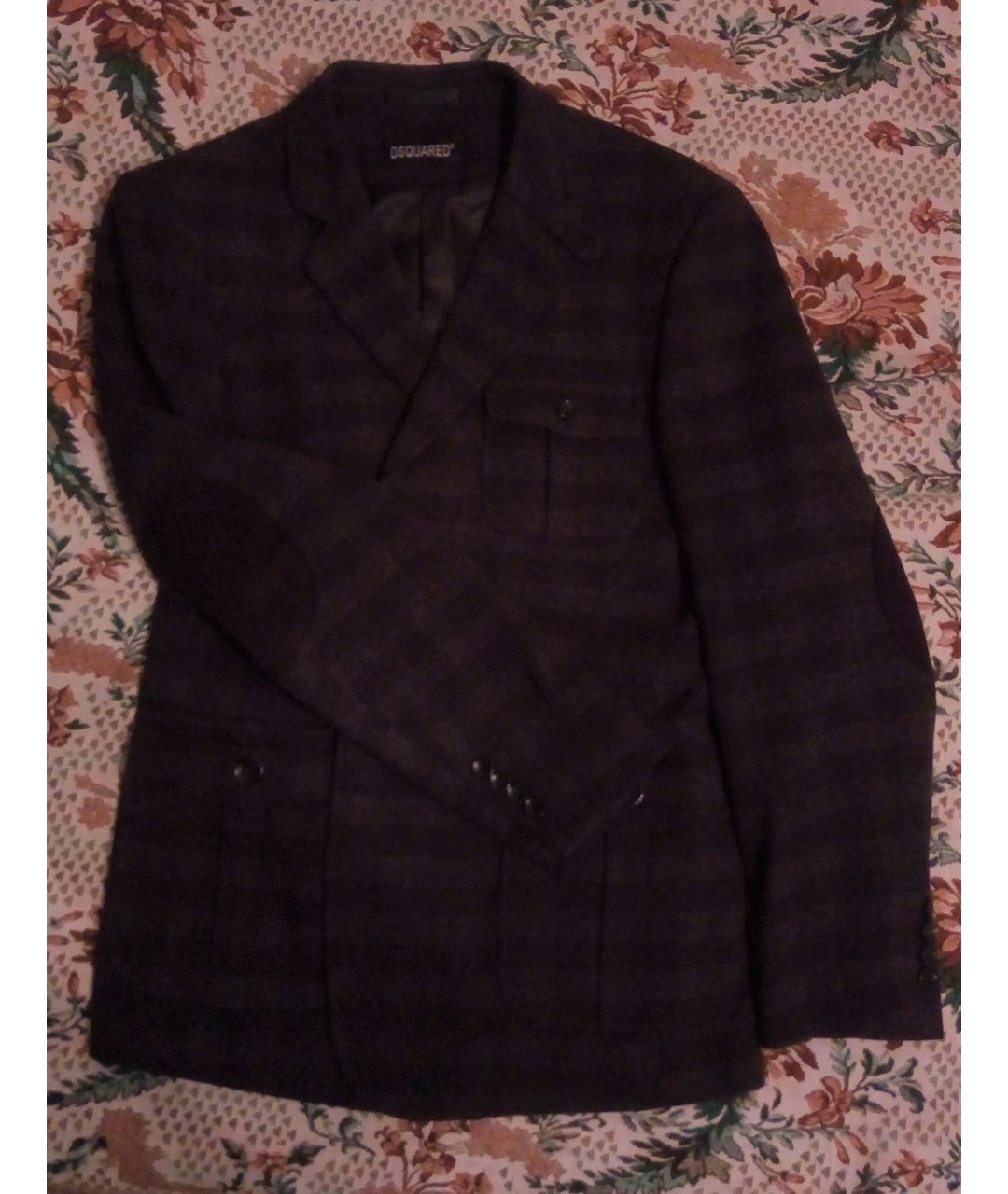 DSQUARED2 Серый шерстяной пиджак, фото 5