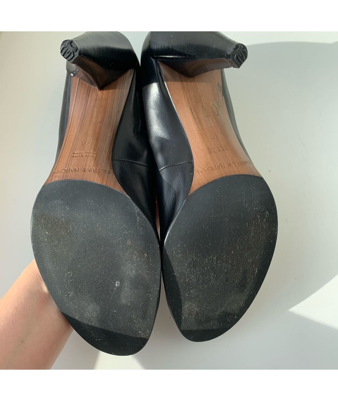 COSTUME NATIONAL Черные кожаные туфли, фото 2