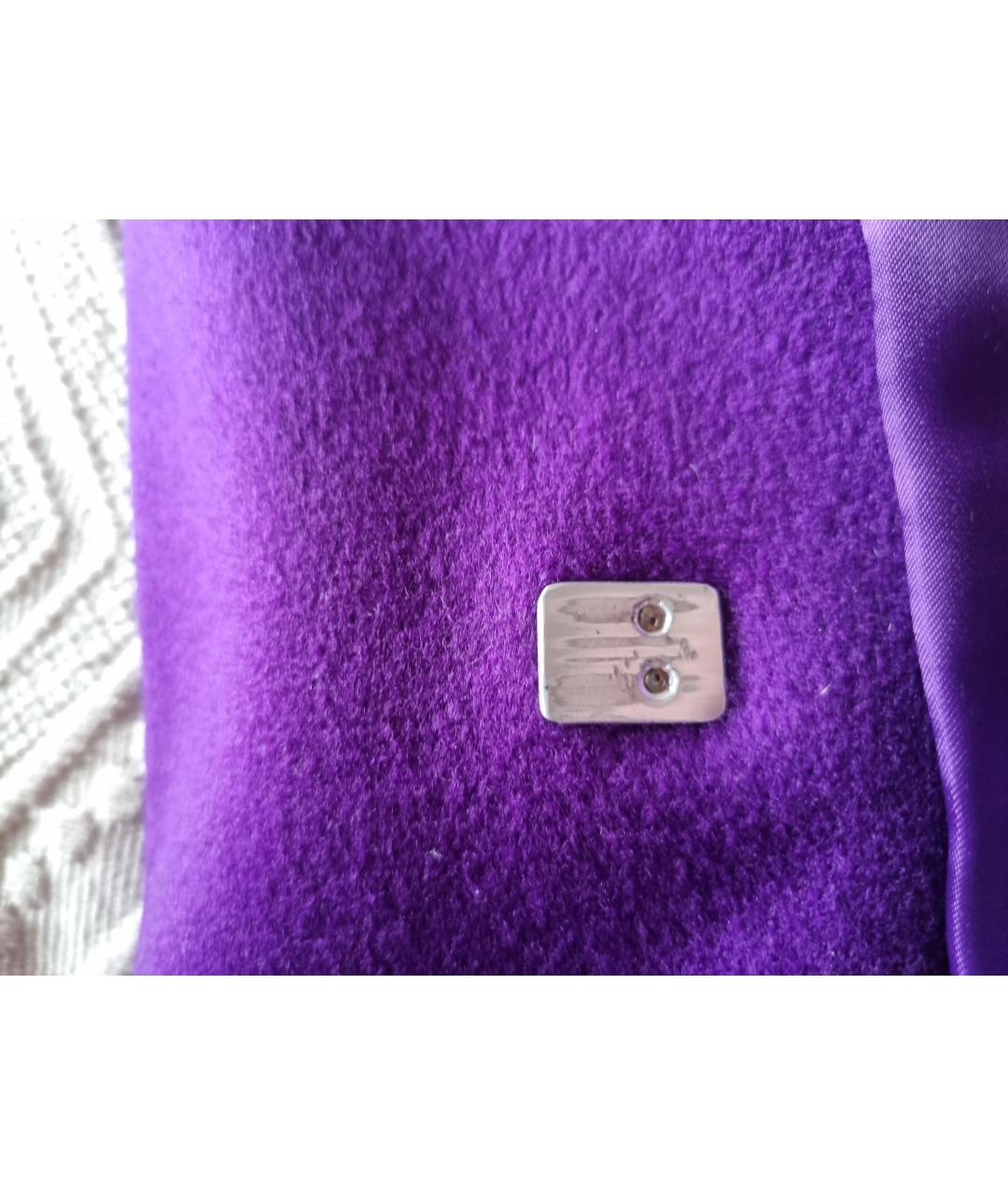 ESCADA Фиолетовое шерстяное пальто, фото 7