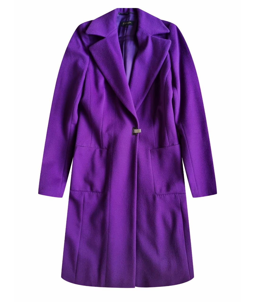 ESCADA Фиолетовое шерстяное пальто, фото 1