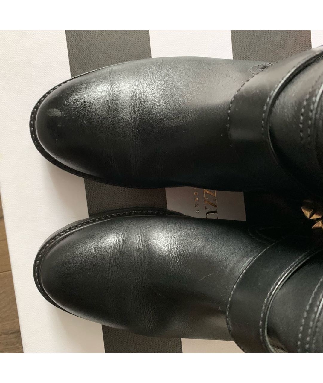 AQUAZZURA Черные кожаные ботинки, фото 3