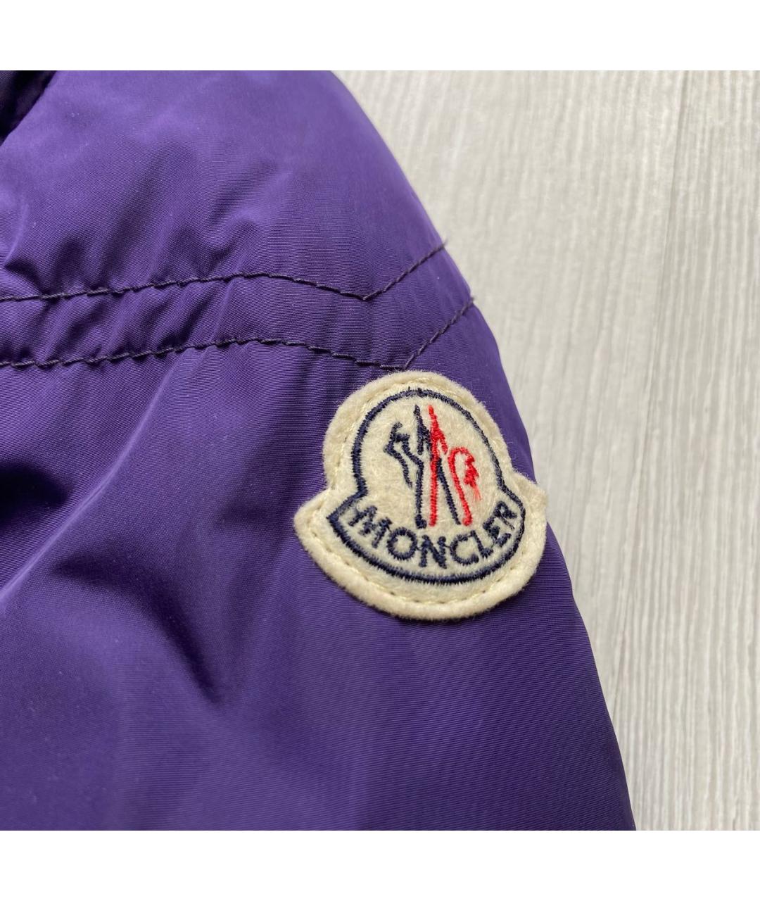 MONCLER Фиолетовая полиамидовая куртка, фото 3