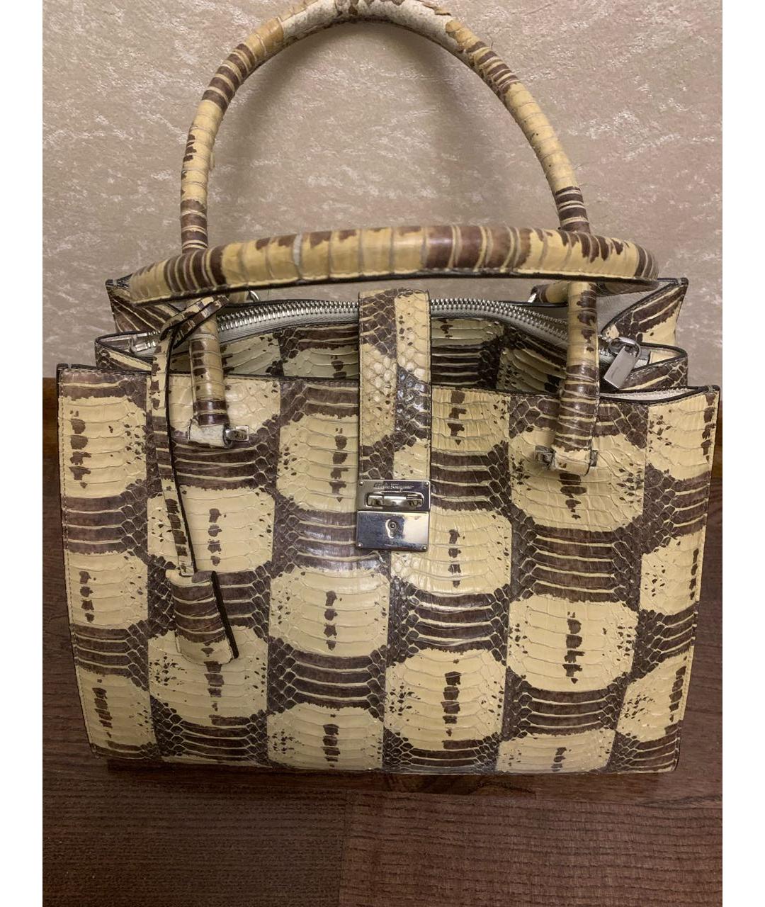 FERRAGAMO Мульти кожаная сумка тоут, фото 5
