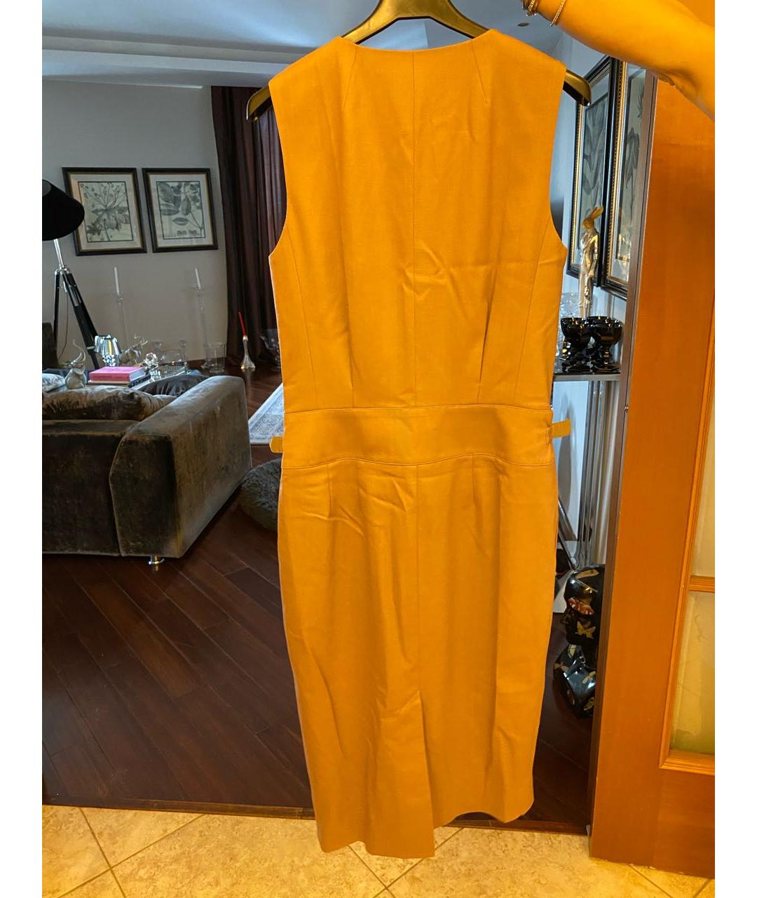 JASON WU Коричневое шерстяное коктейльное платье, фото 4