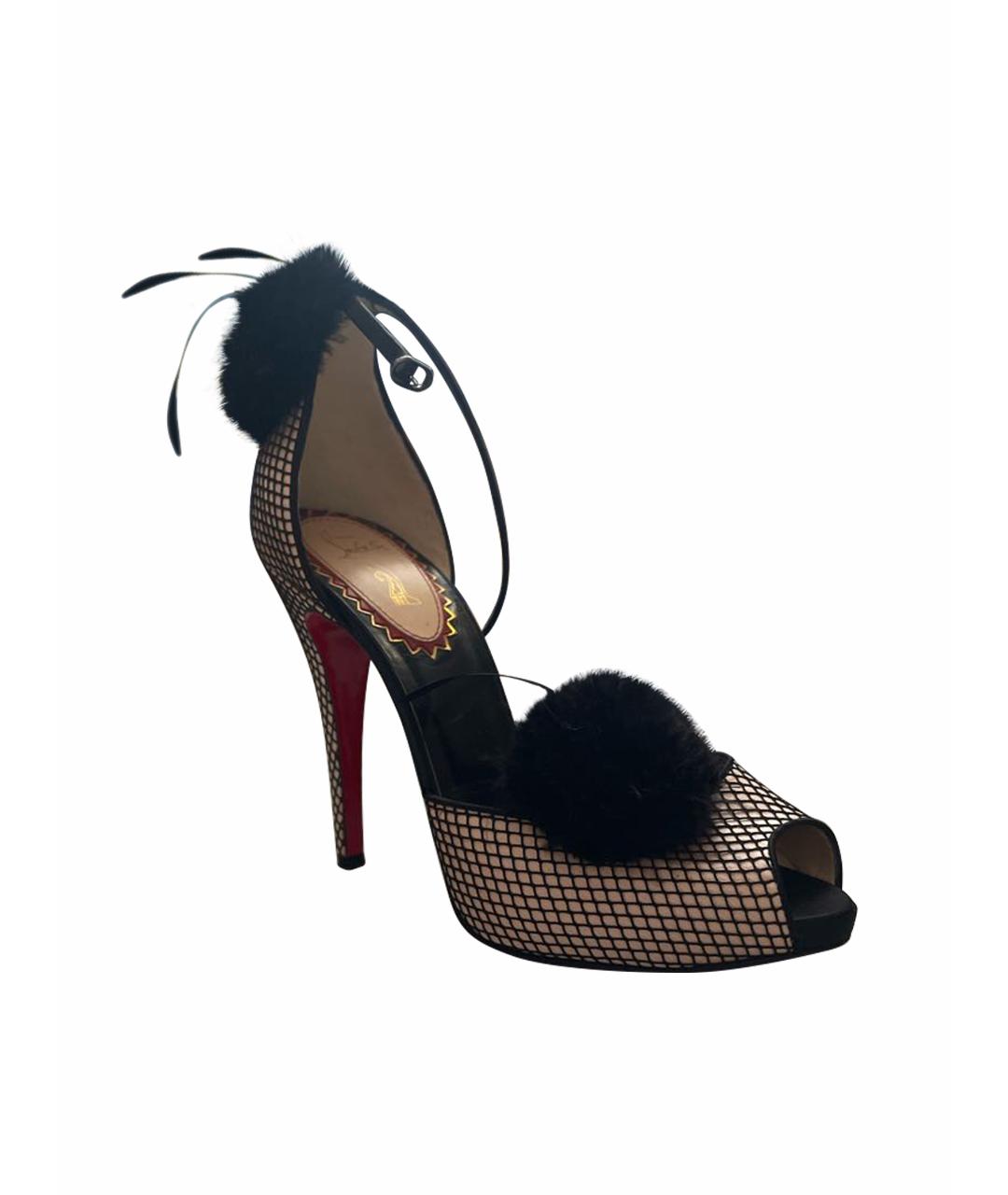 CHRISTIAN LOUBOUTIN Бежевые босоножки, фото 1