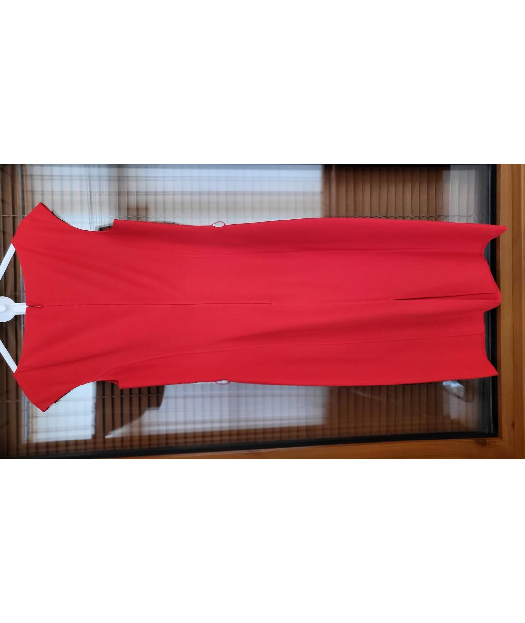 MICHAEL KORS Красное шерстяное коктейльное платье, фото 5
