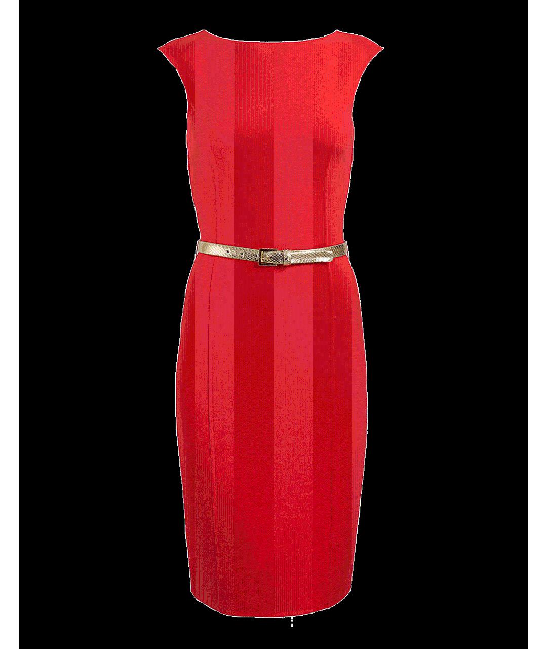 MICHAEL KORS Красное шерстяное коктейльное платье, фото 10