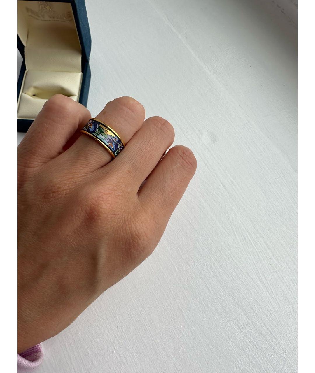 Frey Wille Синее кольцо из желтого золота, фото 2