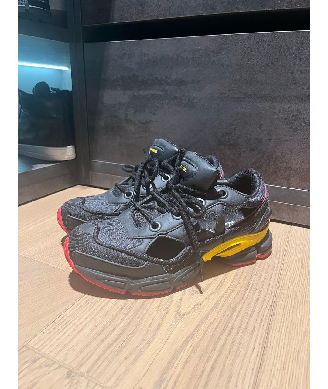 ADIDAS X RAF SIMONS Черные резиновые кроссовки, фото 5