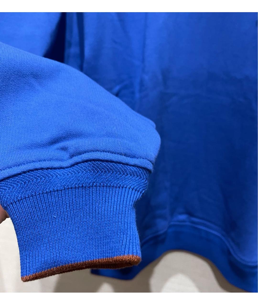 LORO PIANA Синий хлопковый спортивный костюм, фото 4