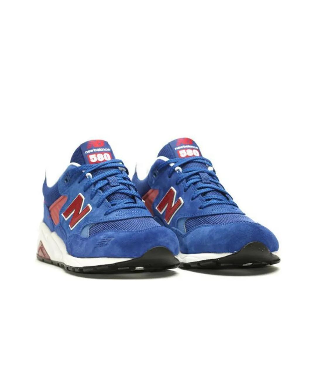 NEW BALANCE Синие замшевые низкие кроссовки / кеды, фото 3