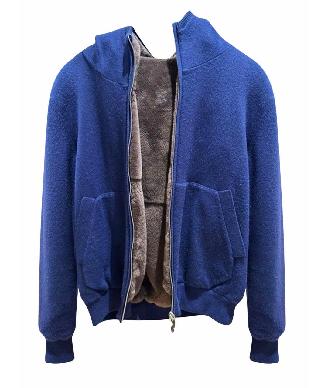 SVEVO Синяя кашемировая куртка, фото 1