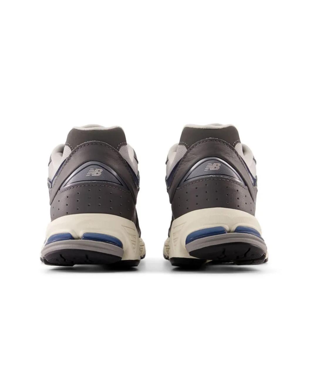 NEW BALANCE Серые кожаные кроссовки, фото 4